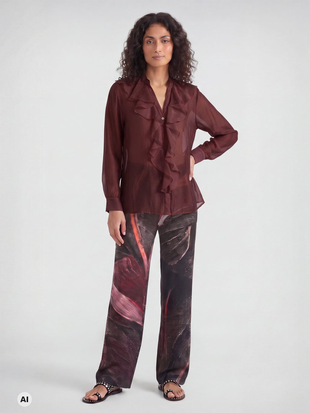 Nü Denmark Elly Skjorte Burgundy Rød