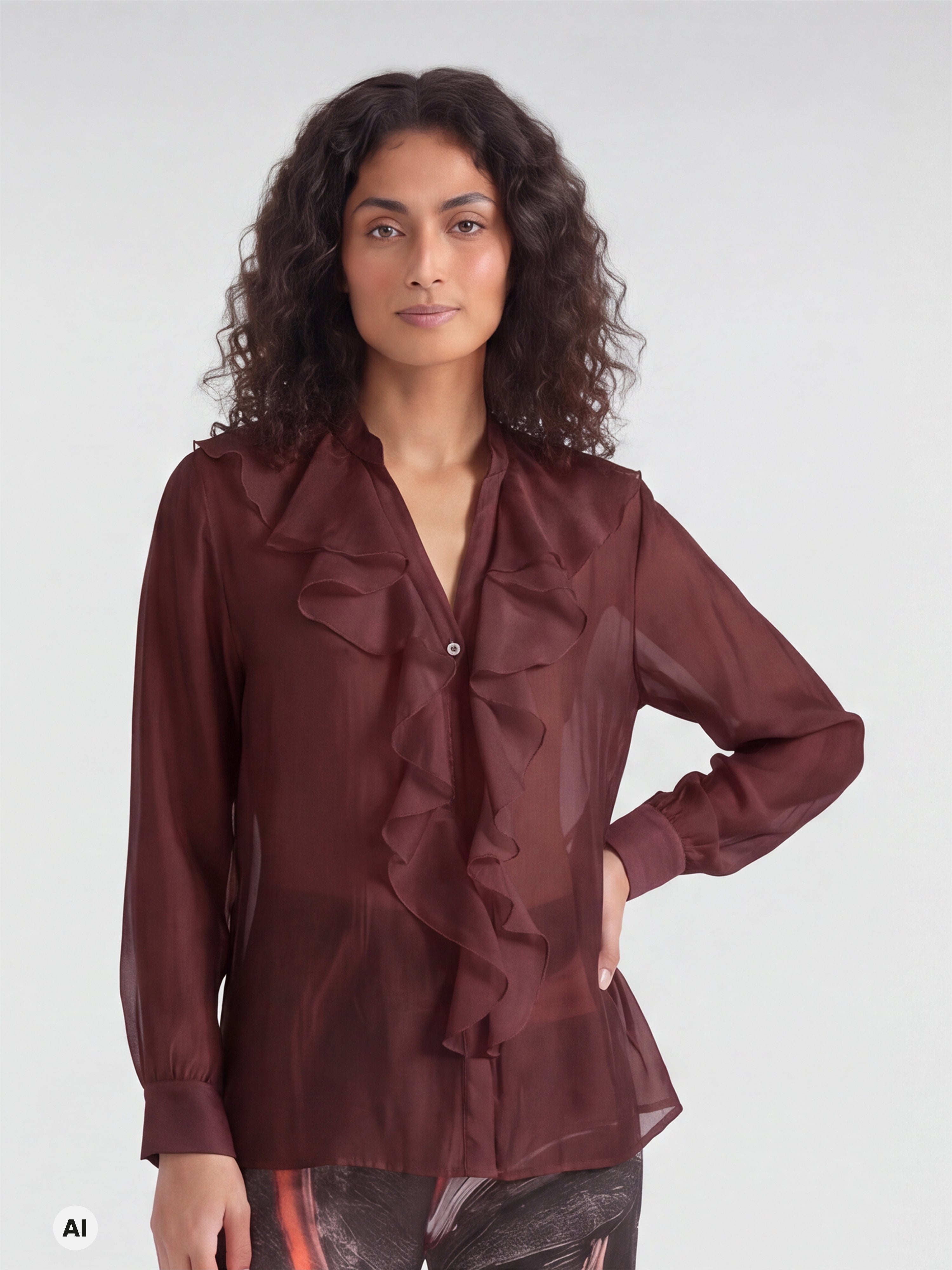 Nü Denmark Elly Skjorte Burgundy Rød