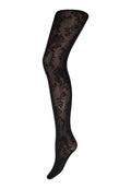 DECOY Strømpebuks Tights Flower Sort