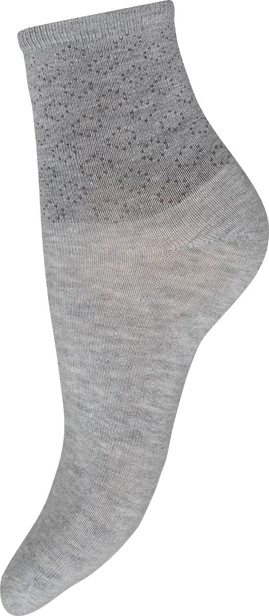 DECOY 3 Pack Ankle Sokker Bamboo Guld Rosa Lysegrå