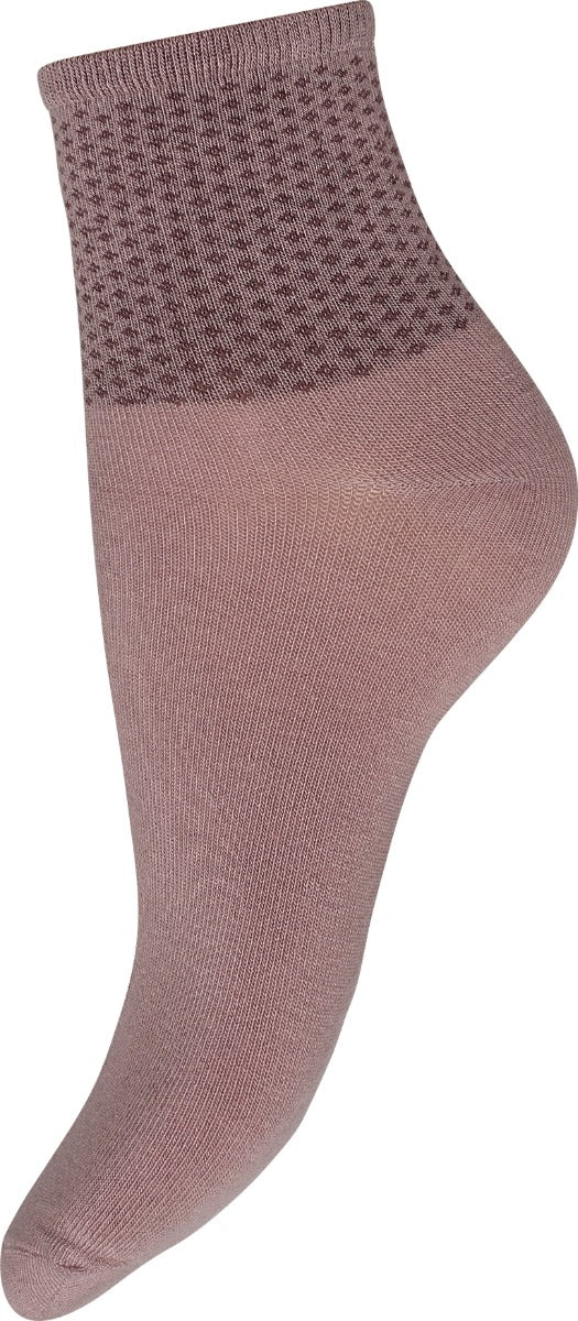 DECOY 3 Pack Ankle Sokker Bamboo Guld Rosa Lysegrå