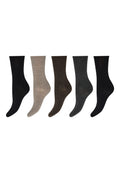 DECOY Ankel Strømper Bambus 5 pack Multi