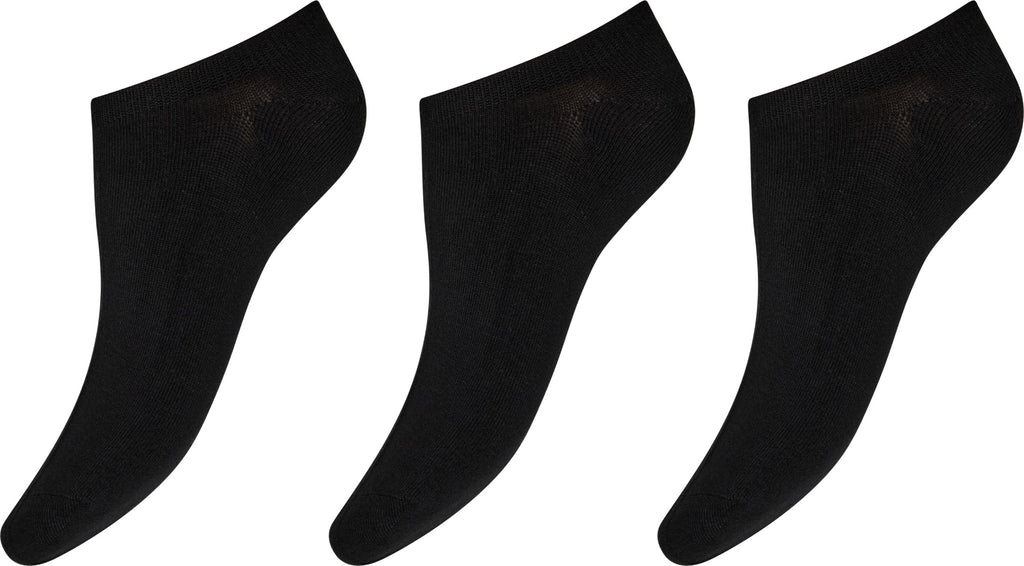 DECOY 3 Pack Sneaker Sokker Sort