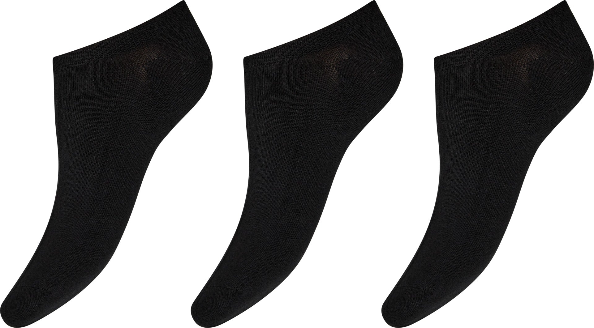 DECOY 3 Pack Sneaker Sokker Sort