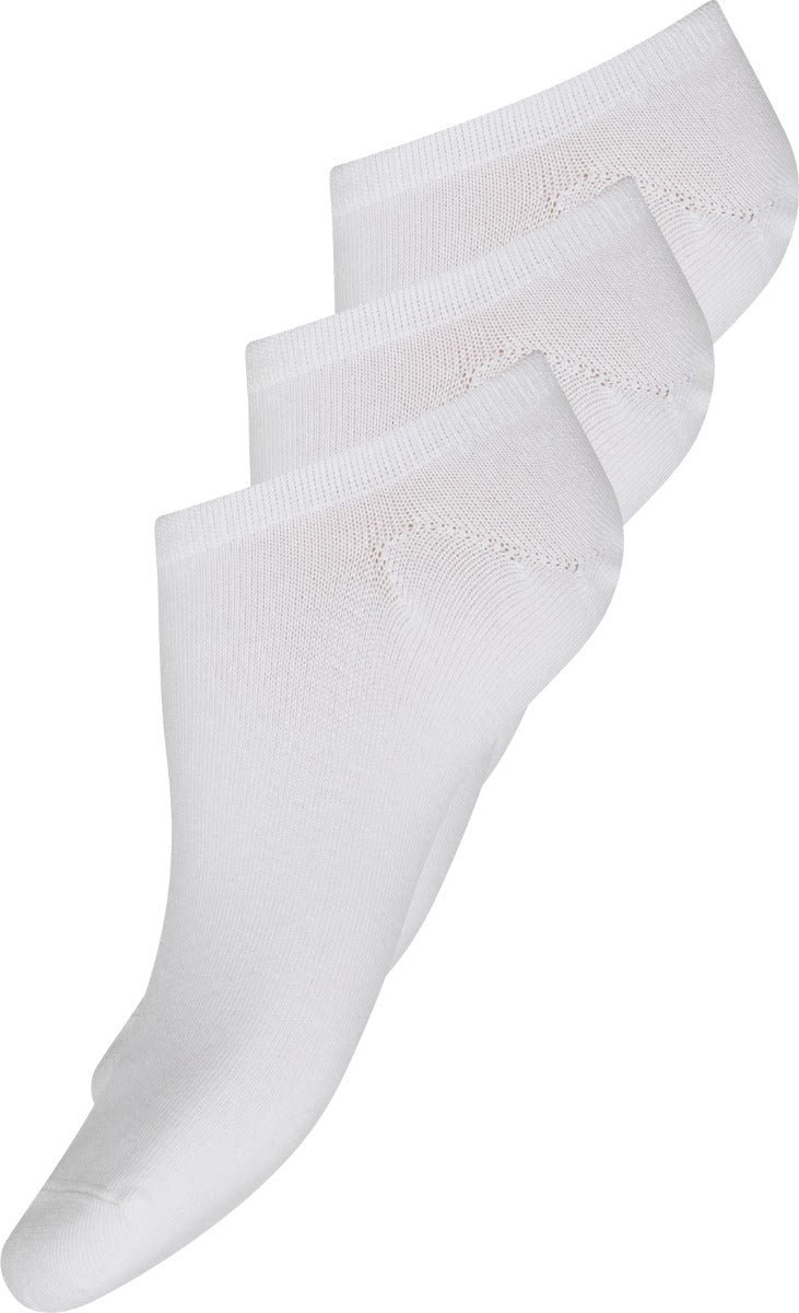 DECOY 3 Pack Sneaker Sokker Hvid