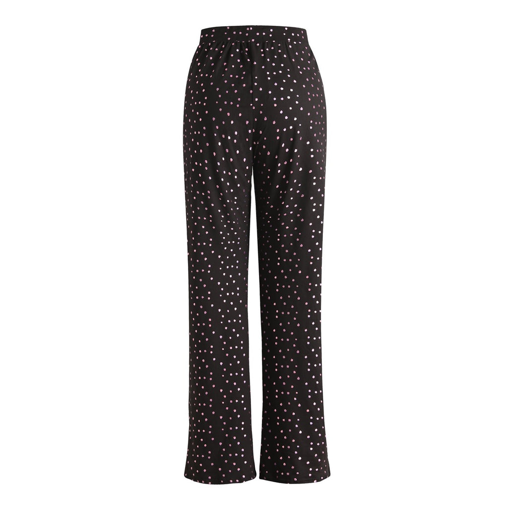 Liberte Alma Wide Bukser Sort Pink