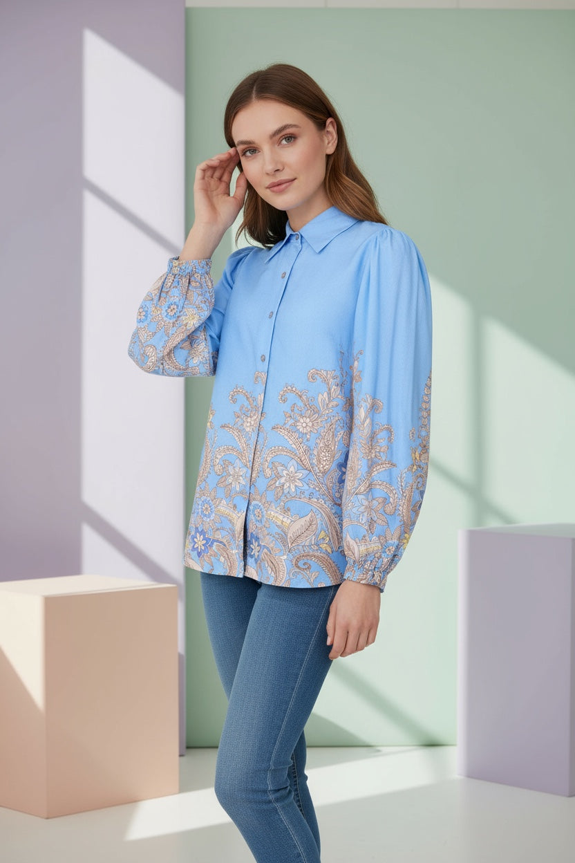 Ofelia Jannie Skjorte Blå