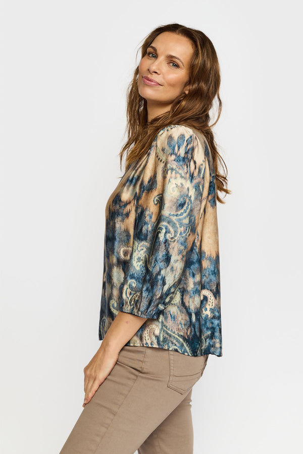 2 Biz Amina Bluse Blå