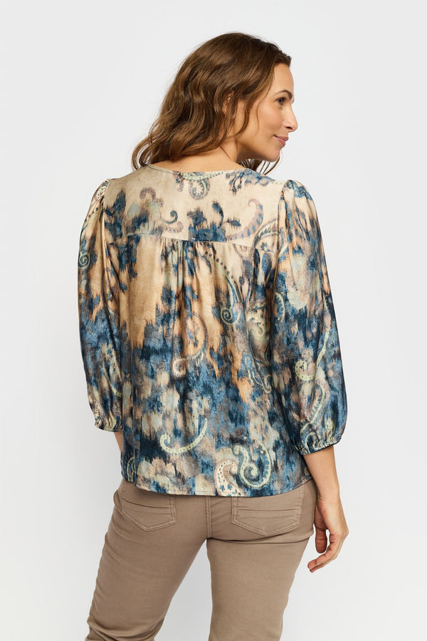 2 Biz Amina Bluse Blå