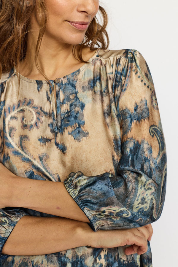 2 Biz Amina Bluse Blå