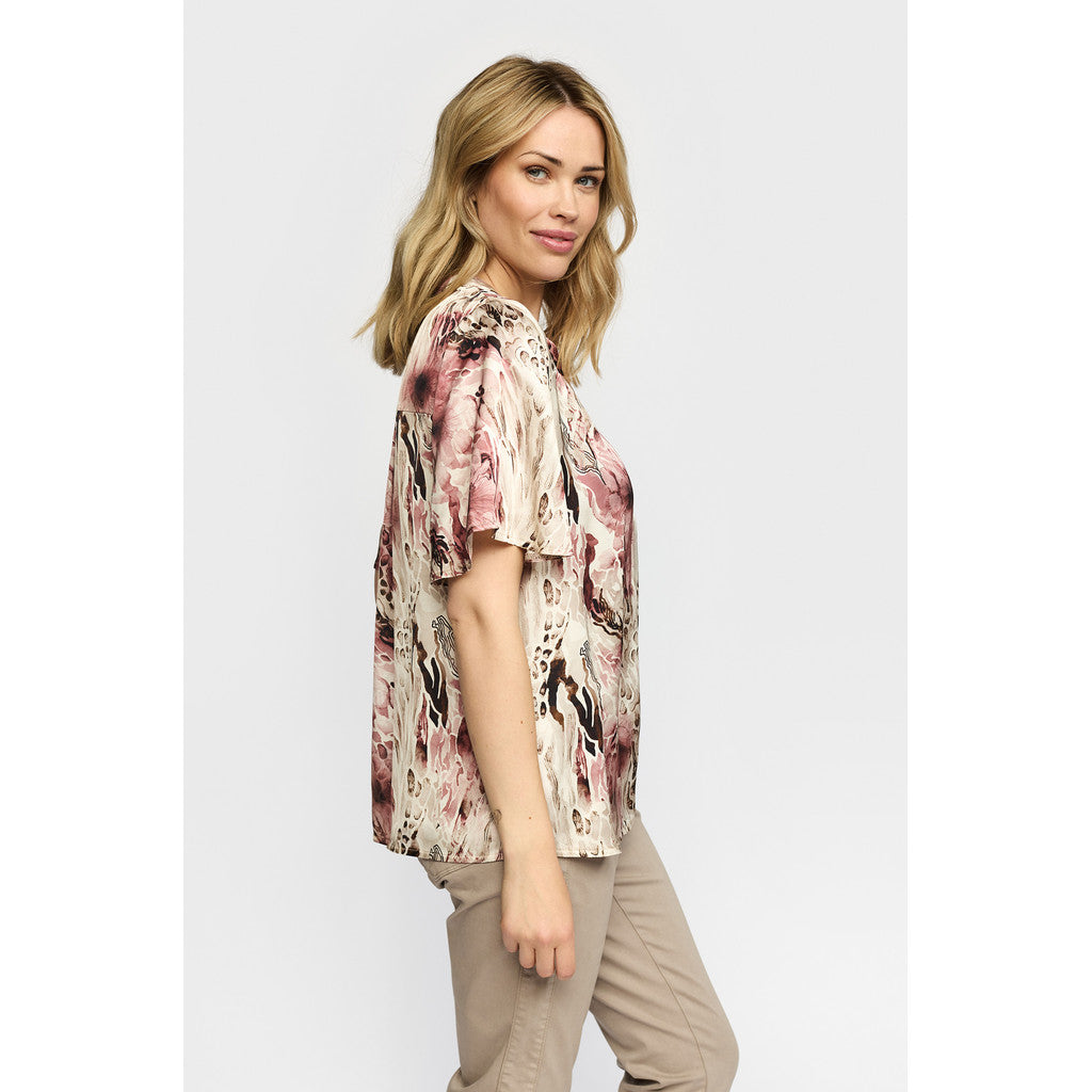 2 Biz Amora Bluse Leo Rosa