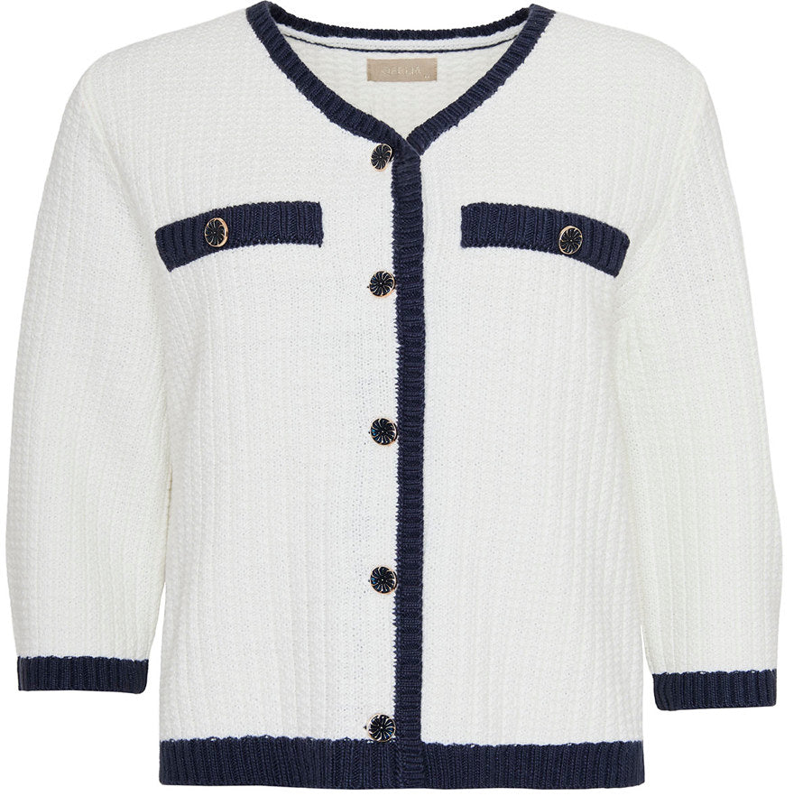 Ofelia Asta Strik Cardigan Navy