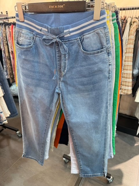 Zac & Zoe Jeans Capri Denim Blå
