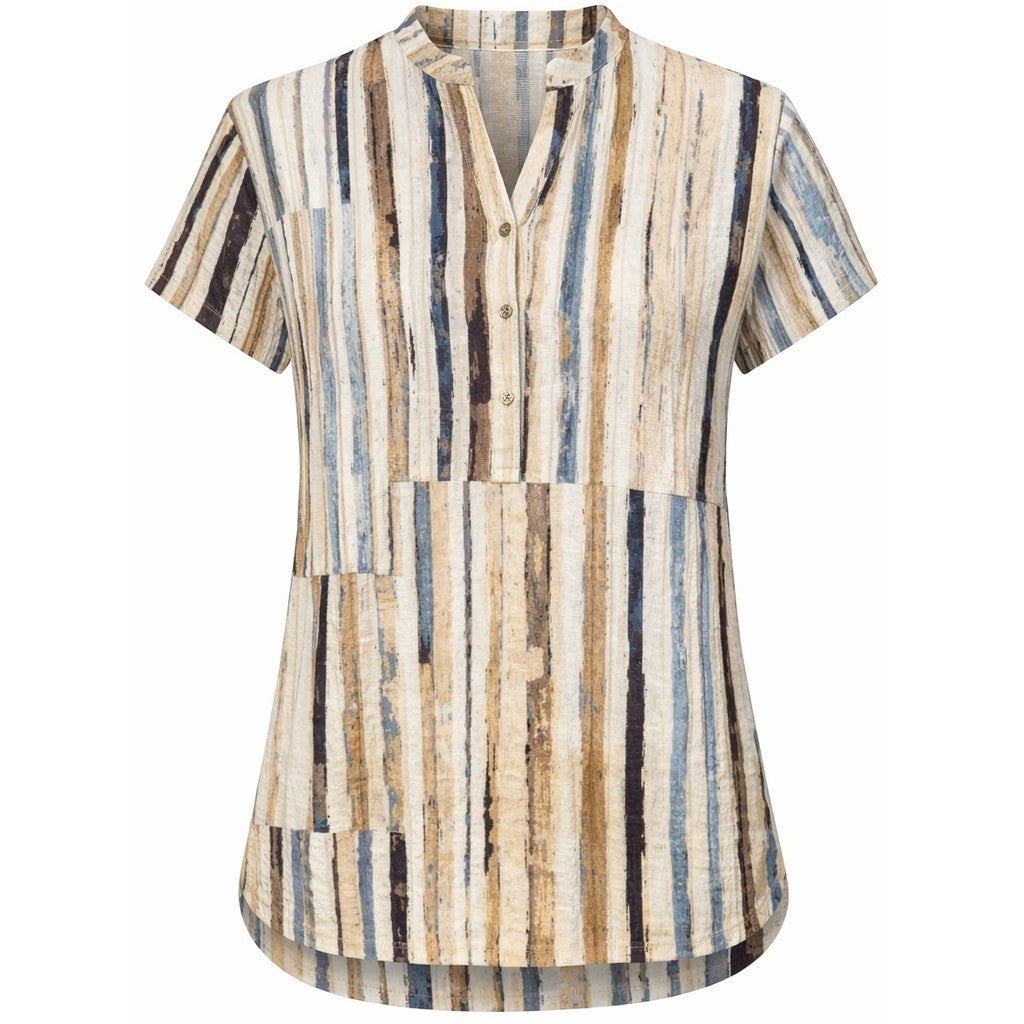 2 Biz Beate Bluse Stribet Blå