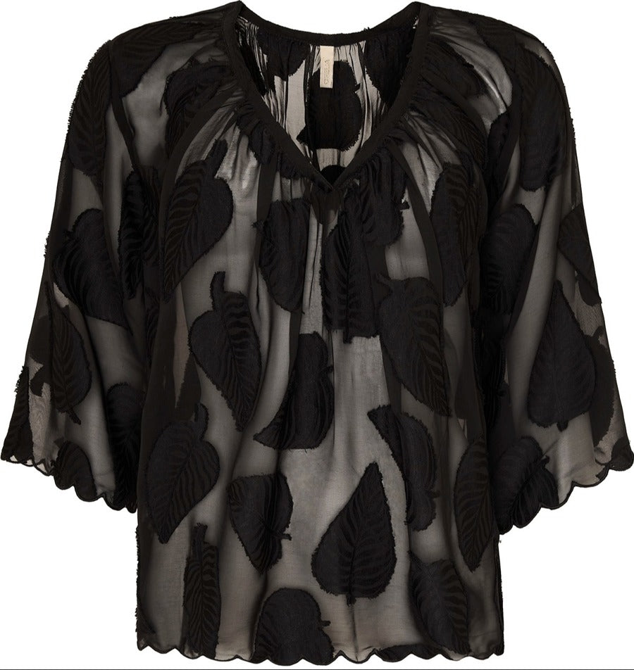 Ofelia Beate Bluse Sort