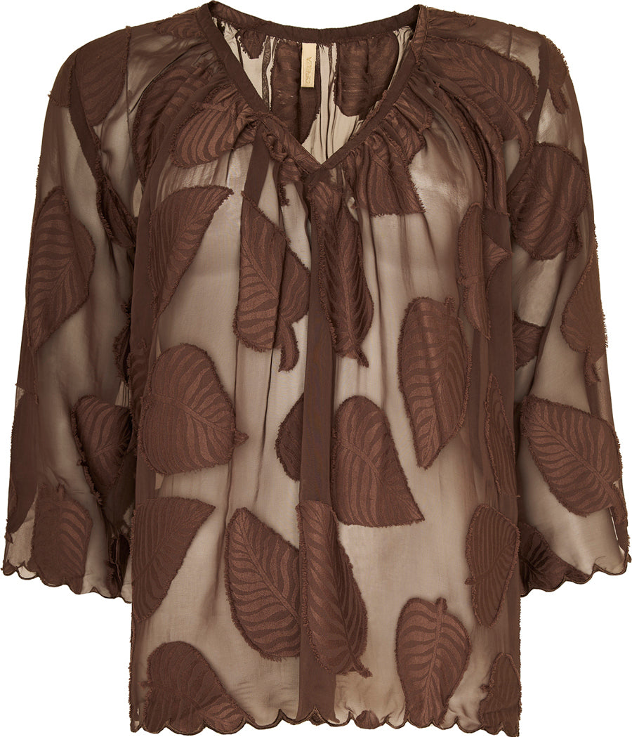 Ofelia Beate Bluse Brun
