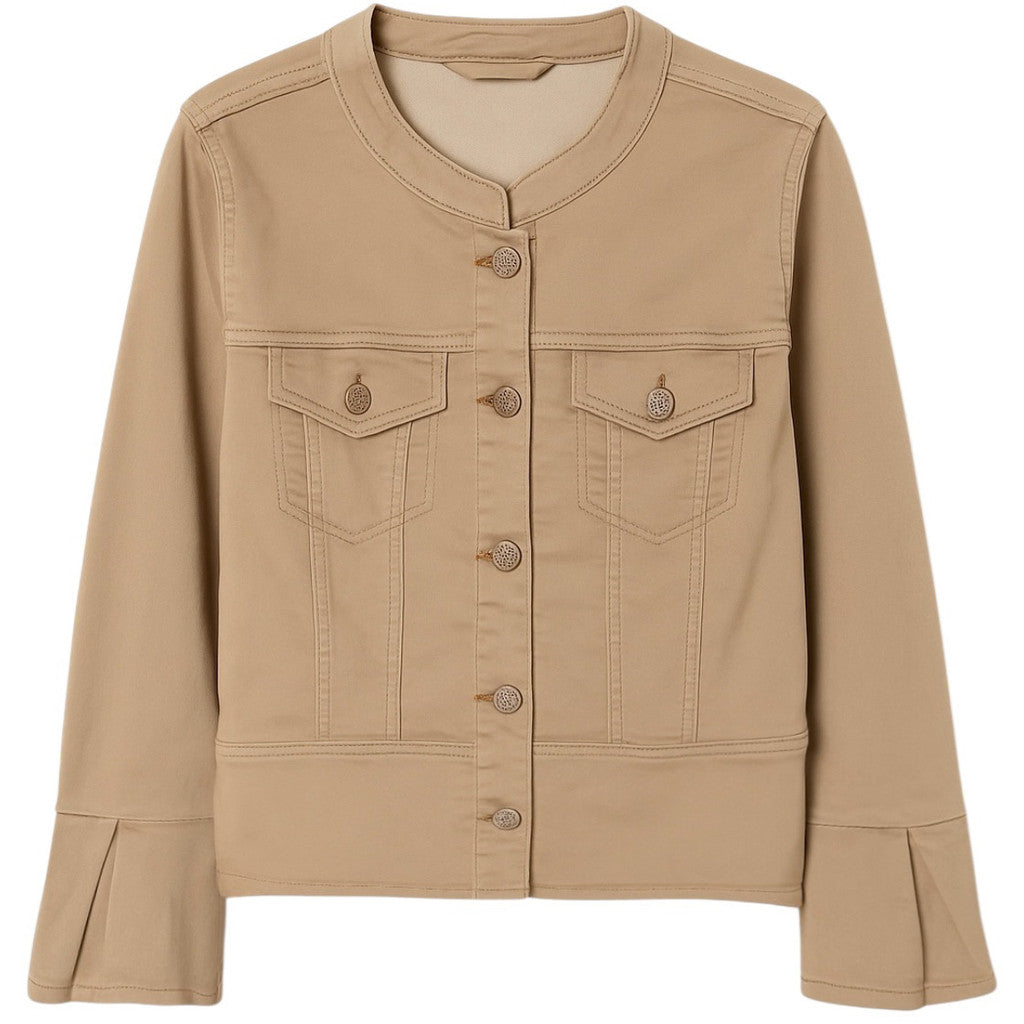 2 Biz Birk Jakke Driftwood Brun