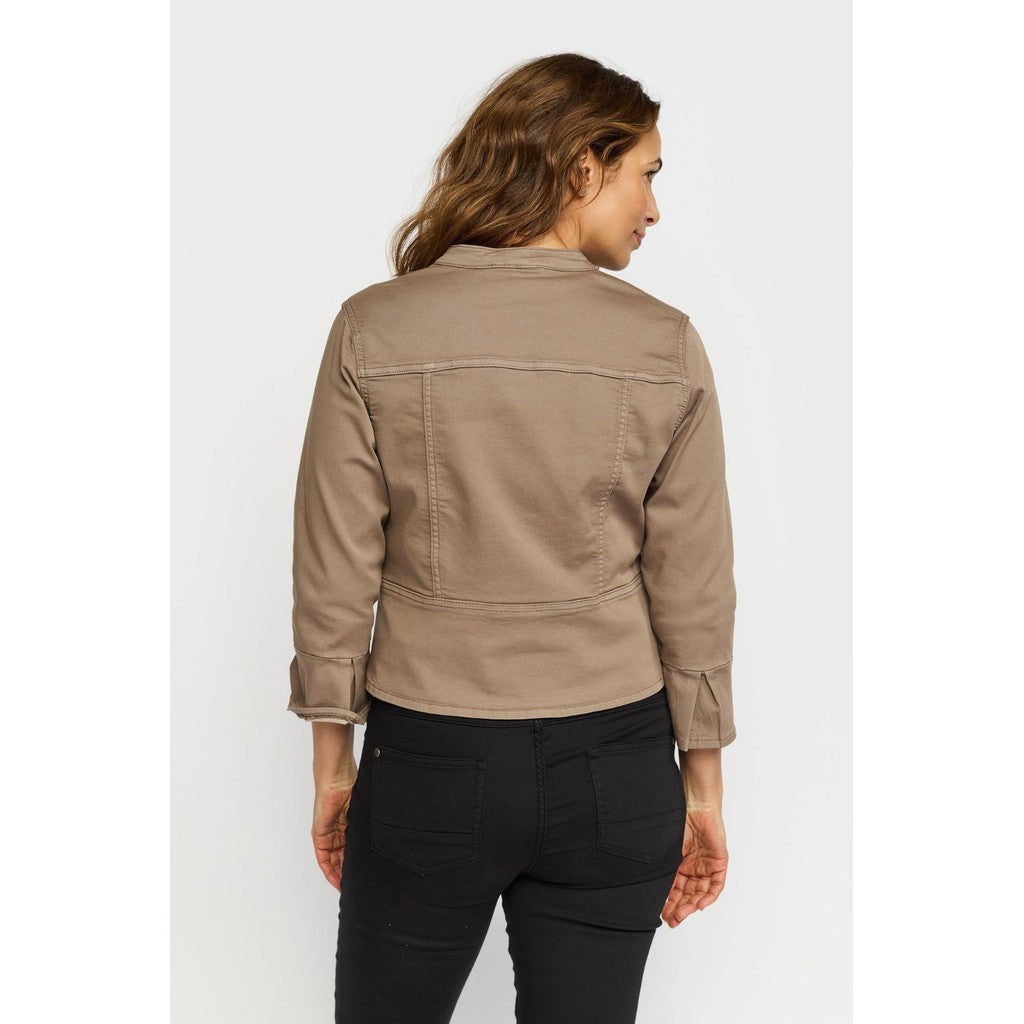 2 Biz Birk Jakke Driftwood Brun