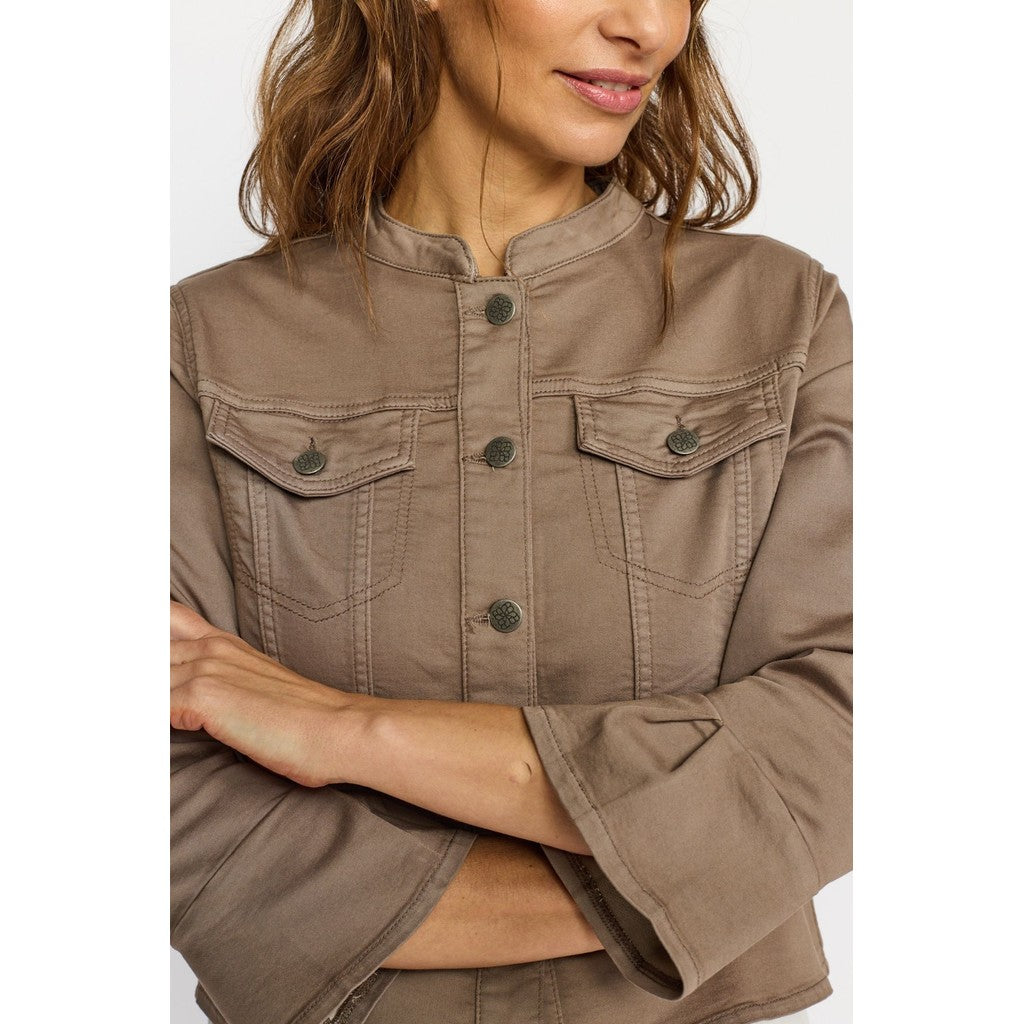 2 Biz Birk Jakke Driftwood Brun