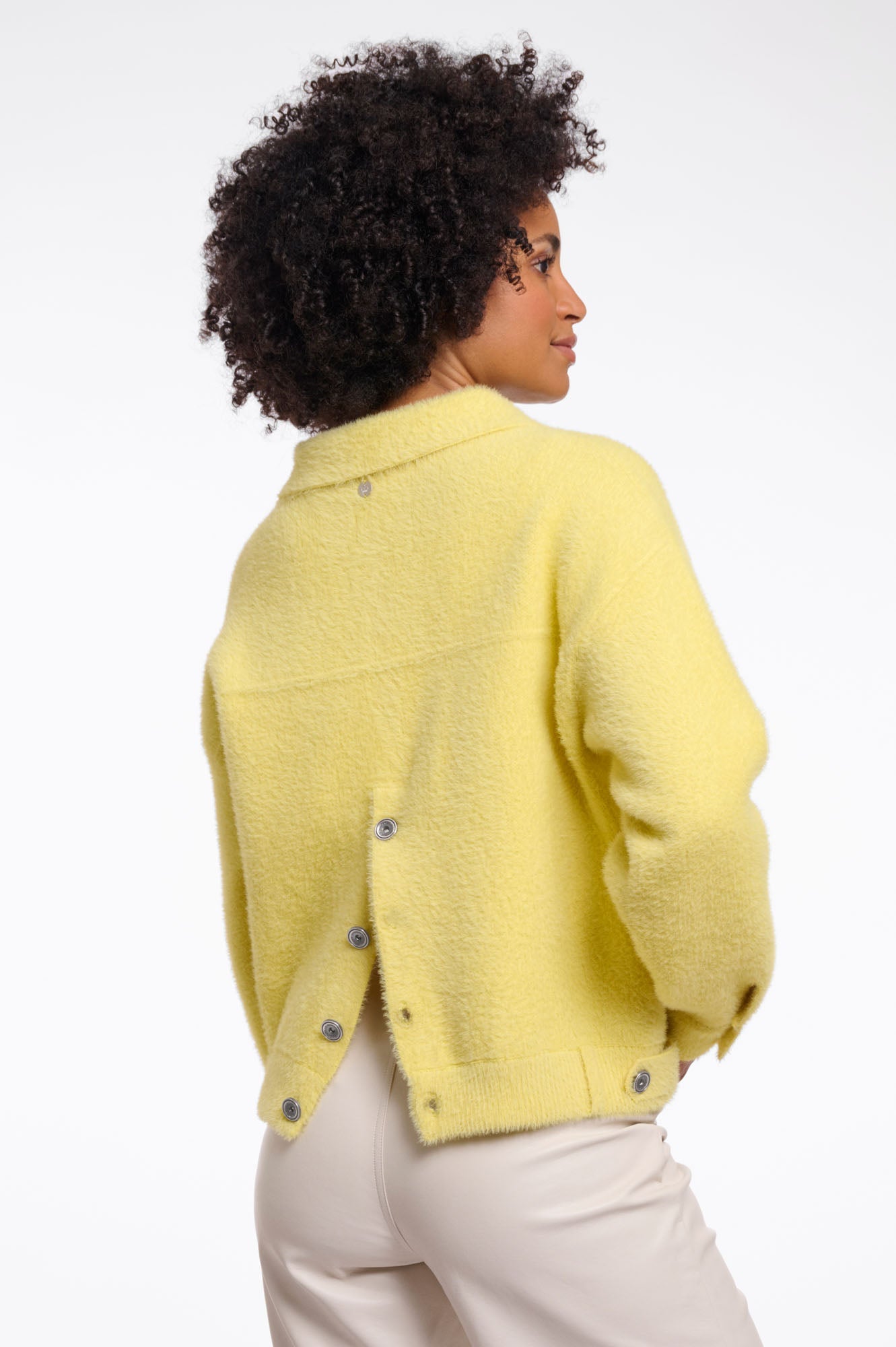 RINO & PELLE Bubbly Jakke Boxy Breezy Lime Gul