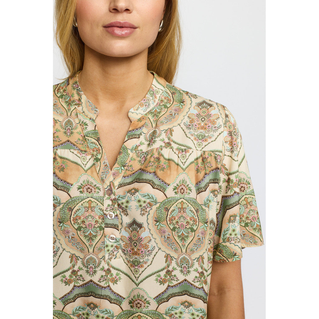 2 Biz Cada Bluse Multi Grøn