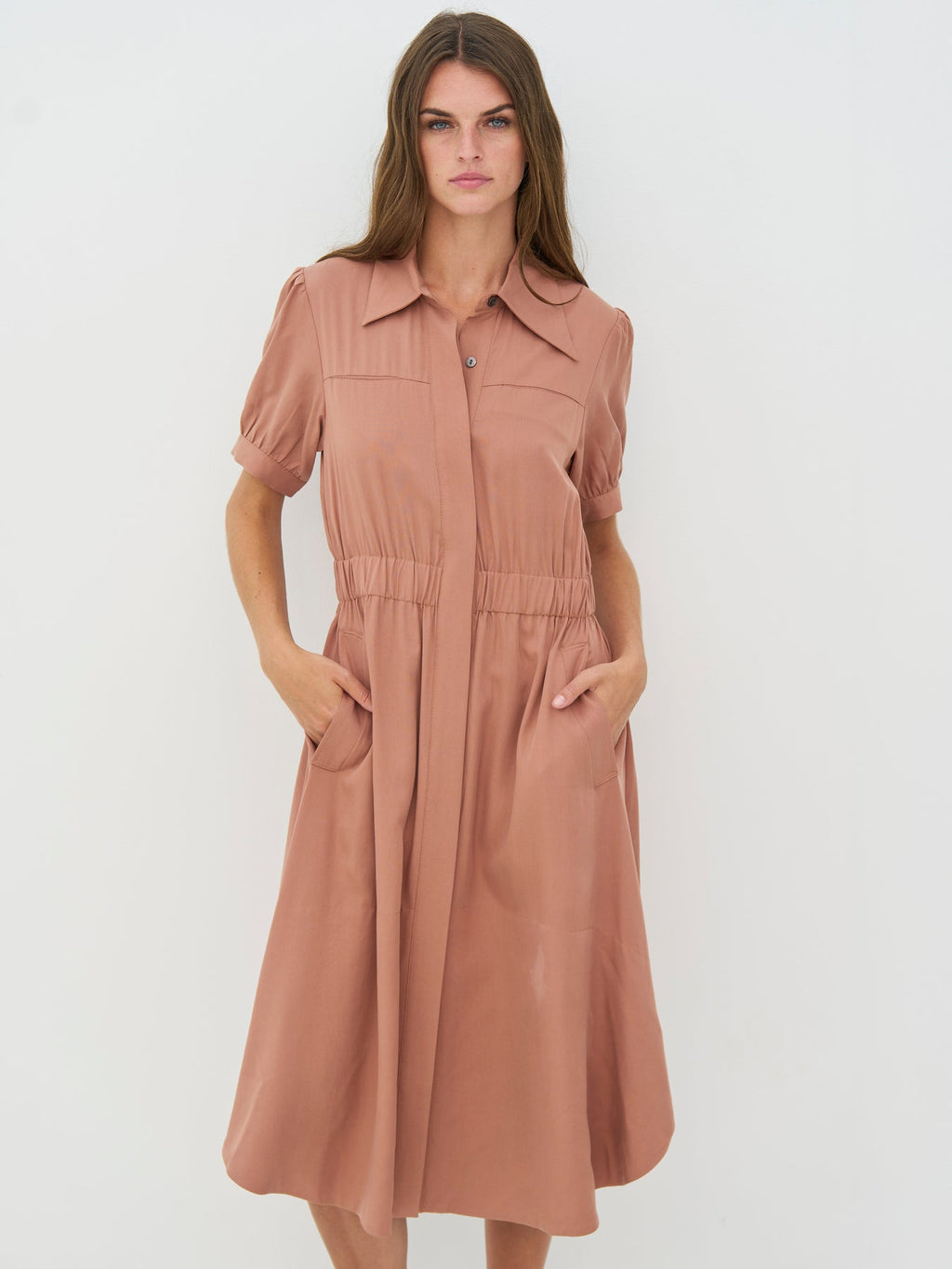 Nü Denmark Cambria Kjole Marsala Rosa