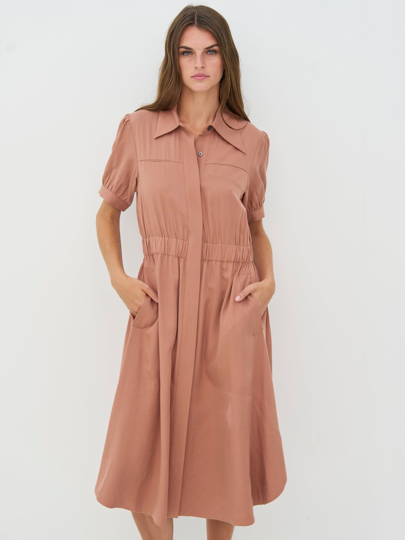 Nü Denmark Cambria Kjole Marsala Rosa