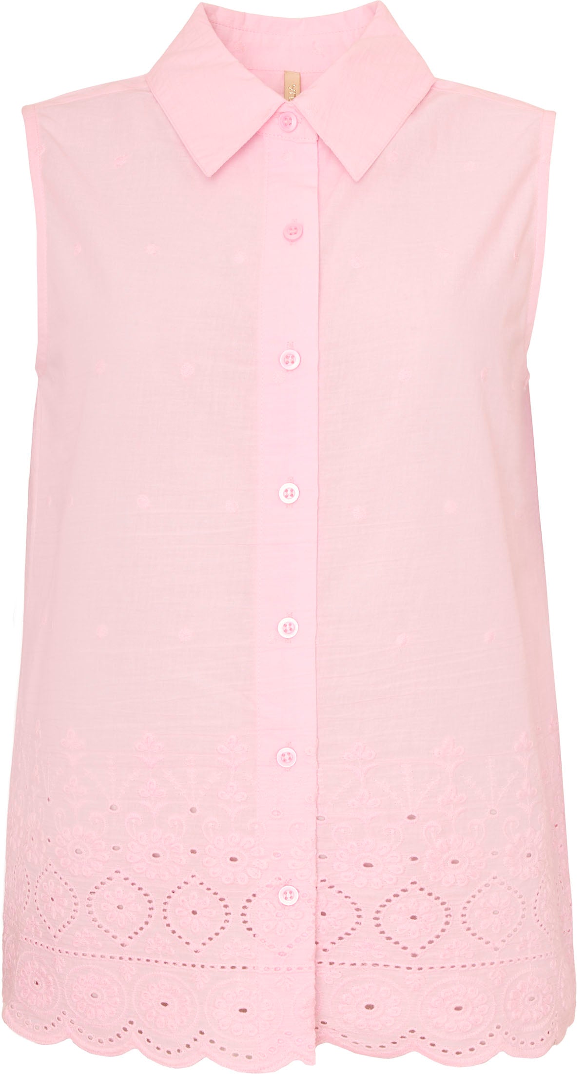 Ofelia Coco Skjorte Ærmeløs Lys Pink