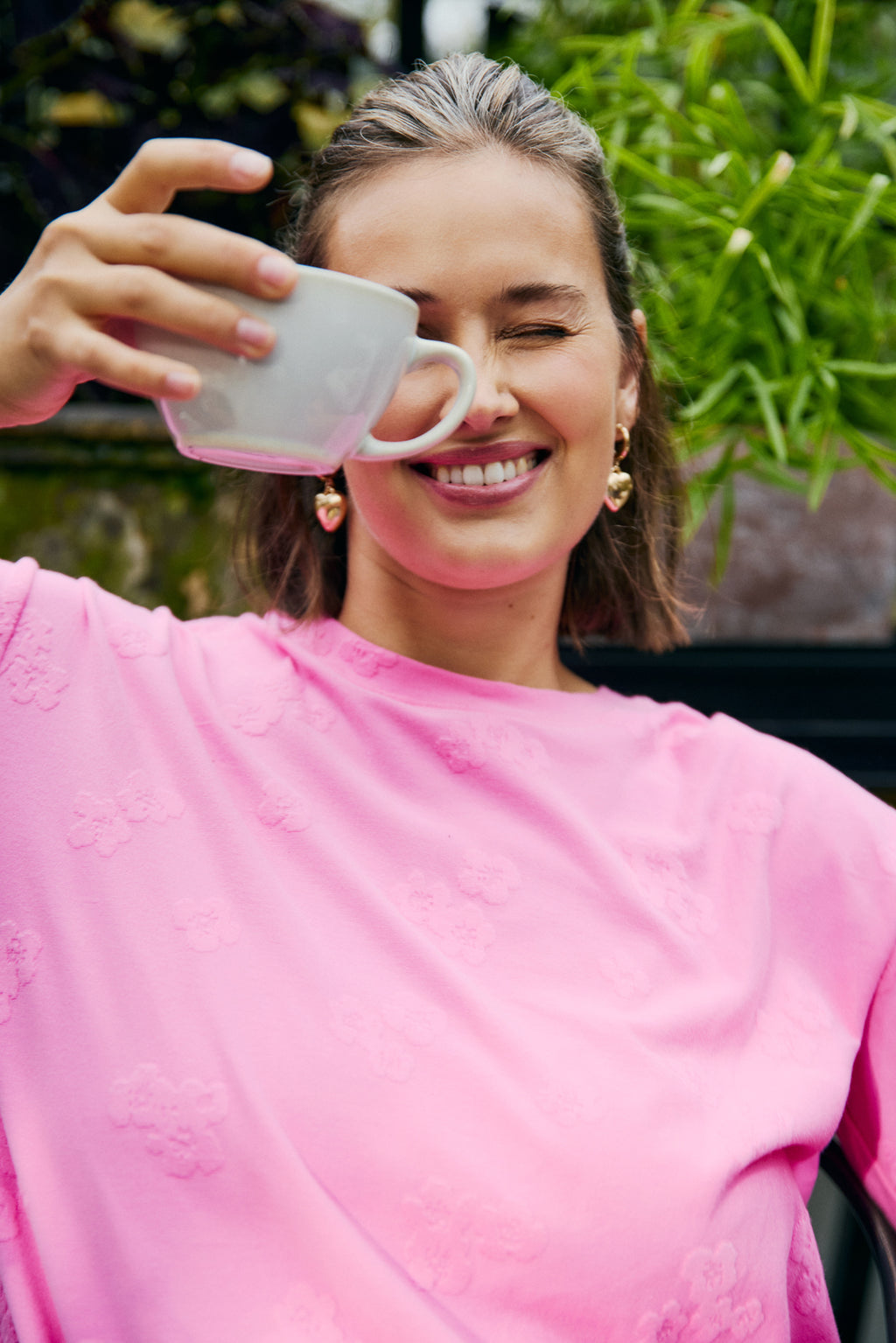 Freequent Ziprea T-shirt Wild Orchid Lyserød