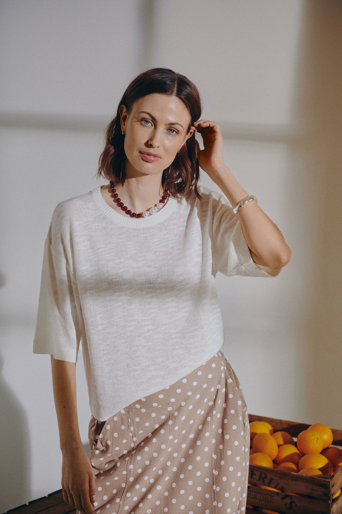 Freequent Vicki Pullover Brilliant Hvid