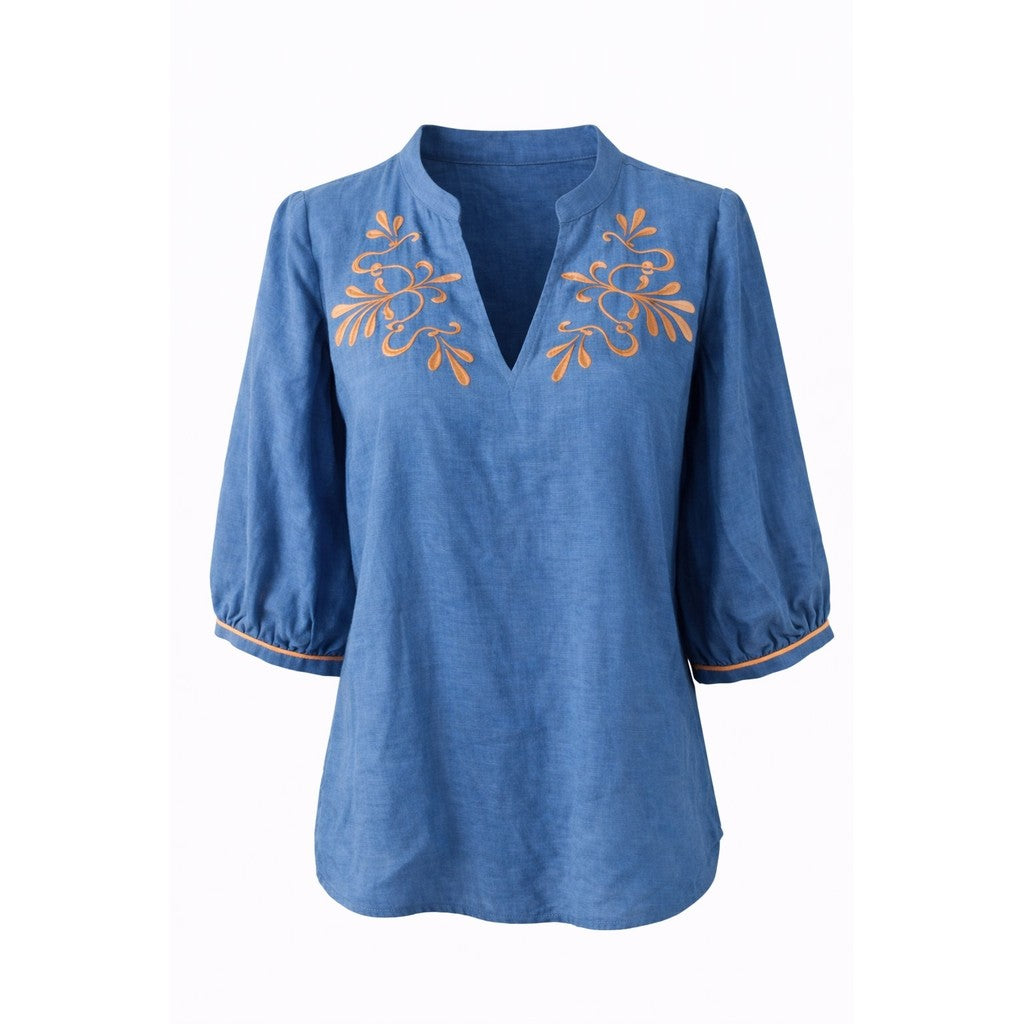 CostaMani Phoenix Bluse Blå