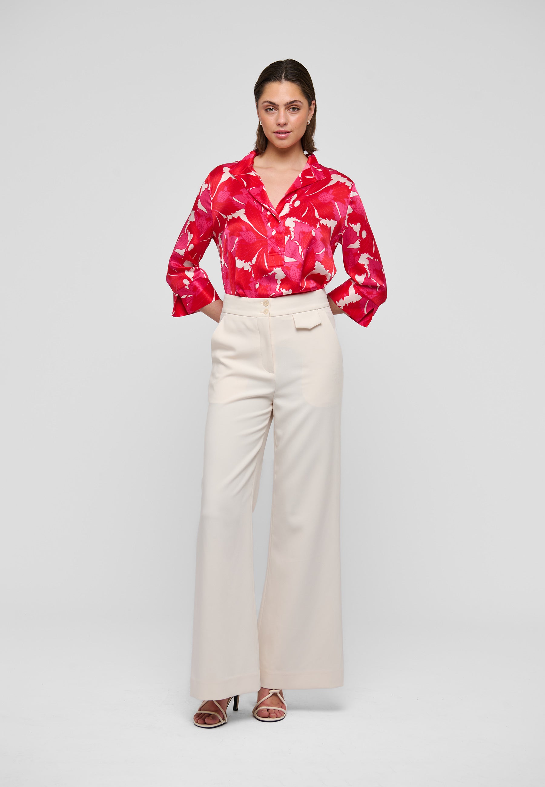 Dea Kudibal Danitta Bluse w Stand Hazel Berry Rød