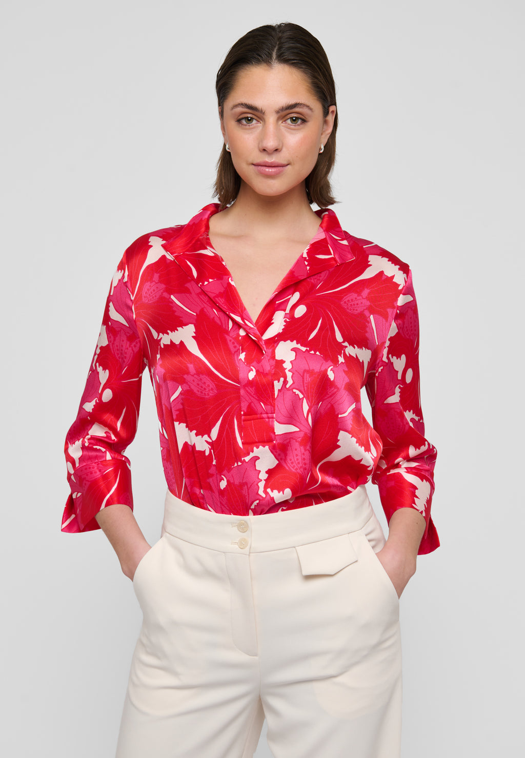 Dea Kudibal Danitta Bluse w Stand Hazel Berry Rød