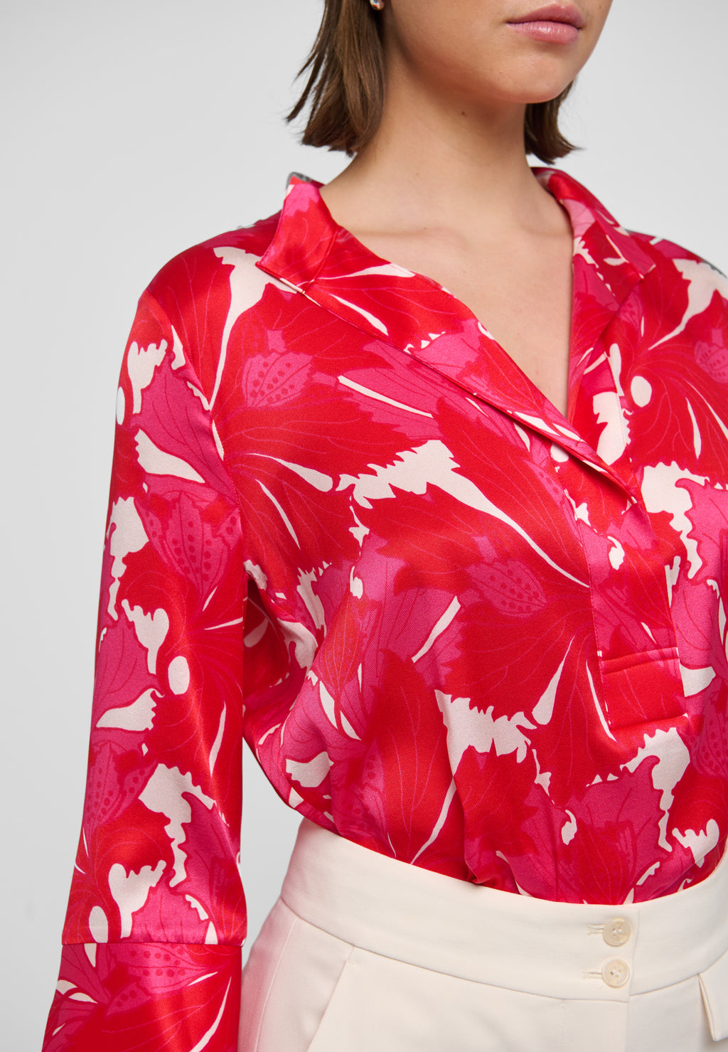 Dea Kudibal Danitta Bluse w Stand Hazel Berry Rød