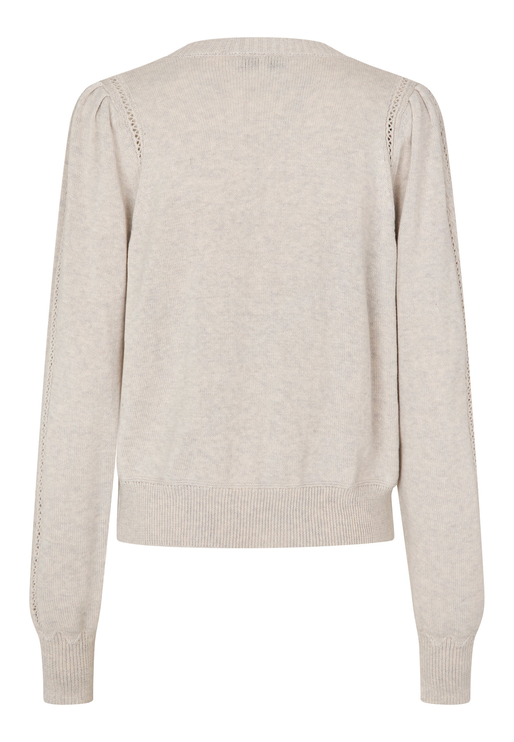 Dea Kudibal MALINA Cardigan w Pattern Details Chalk Melange