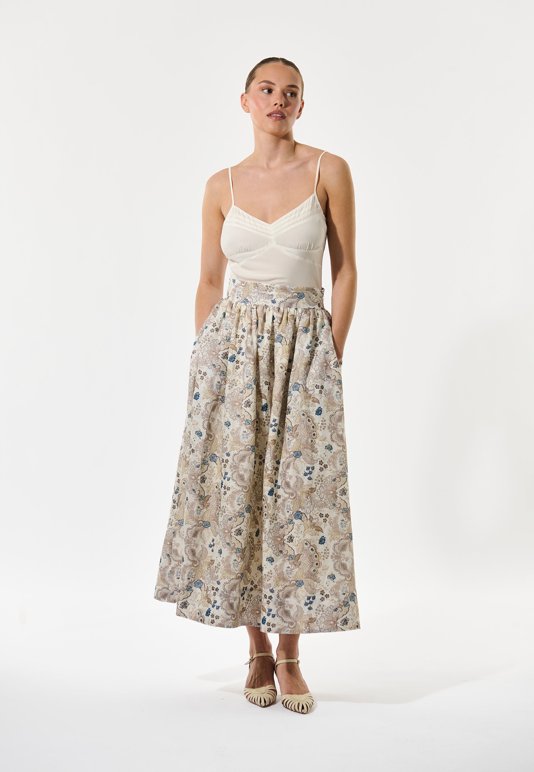 Dea Kudibal EDDA Nederdel w Waistband Petite Fleur