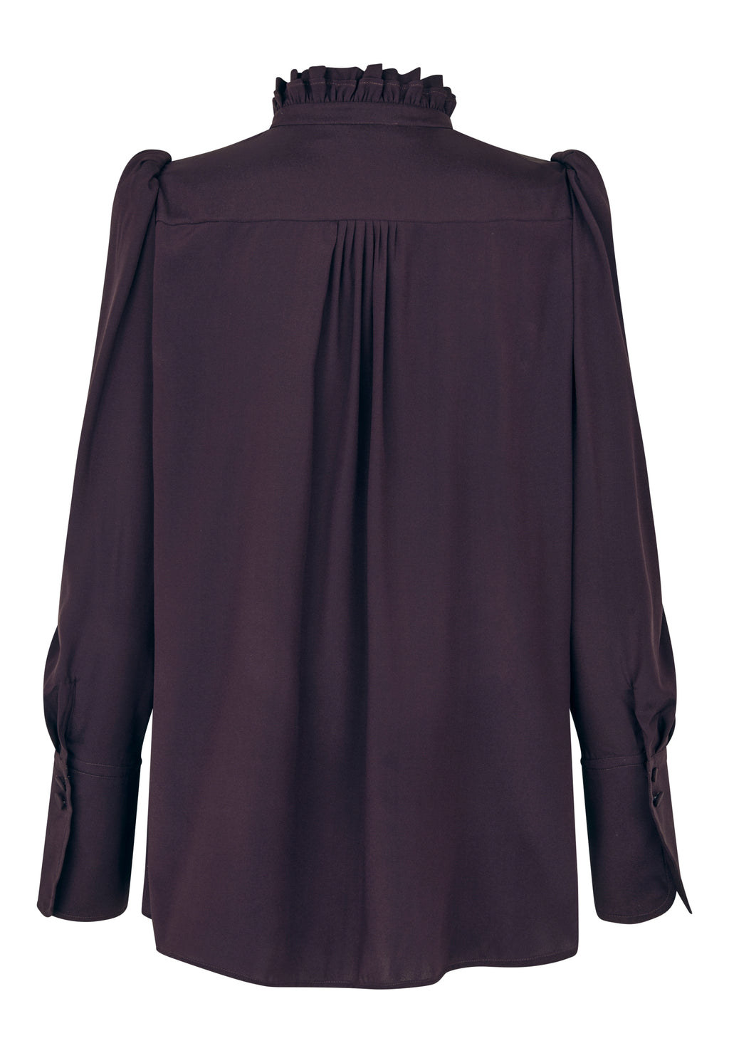 Dea Kudibal ROBERTA Skjorte Bluse w Ruffle Details Berry Wine