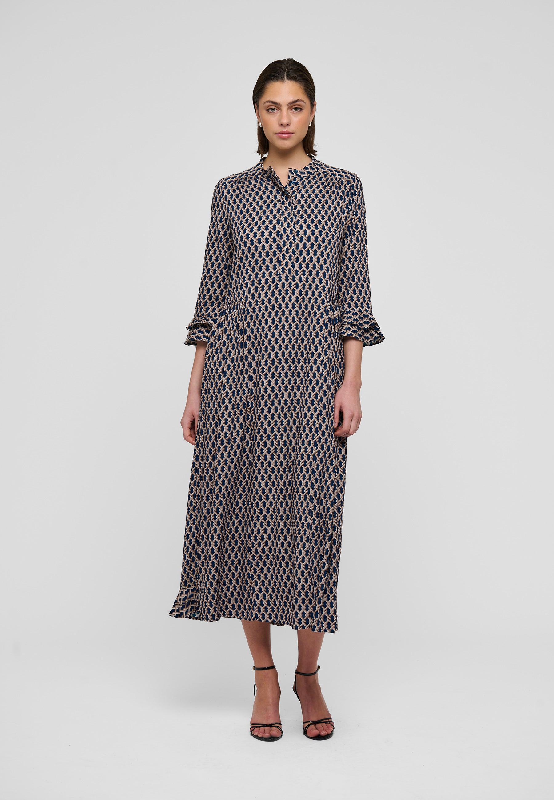 Dea Kudibal ROSANNA Kjole w Ruffles Tangle Biscotti