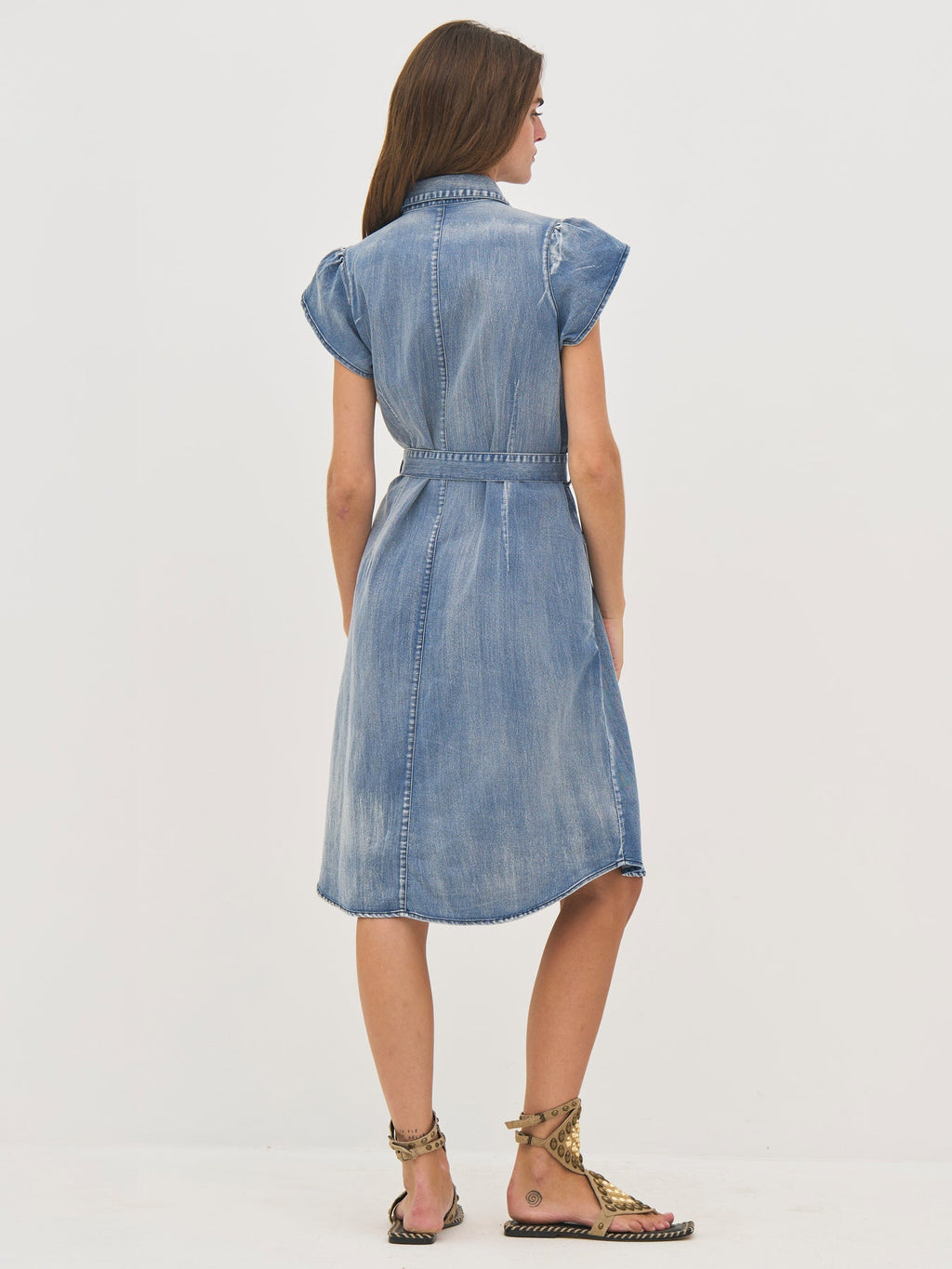 Nü Denmark Deima Culotte Kjole Denim Blå