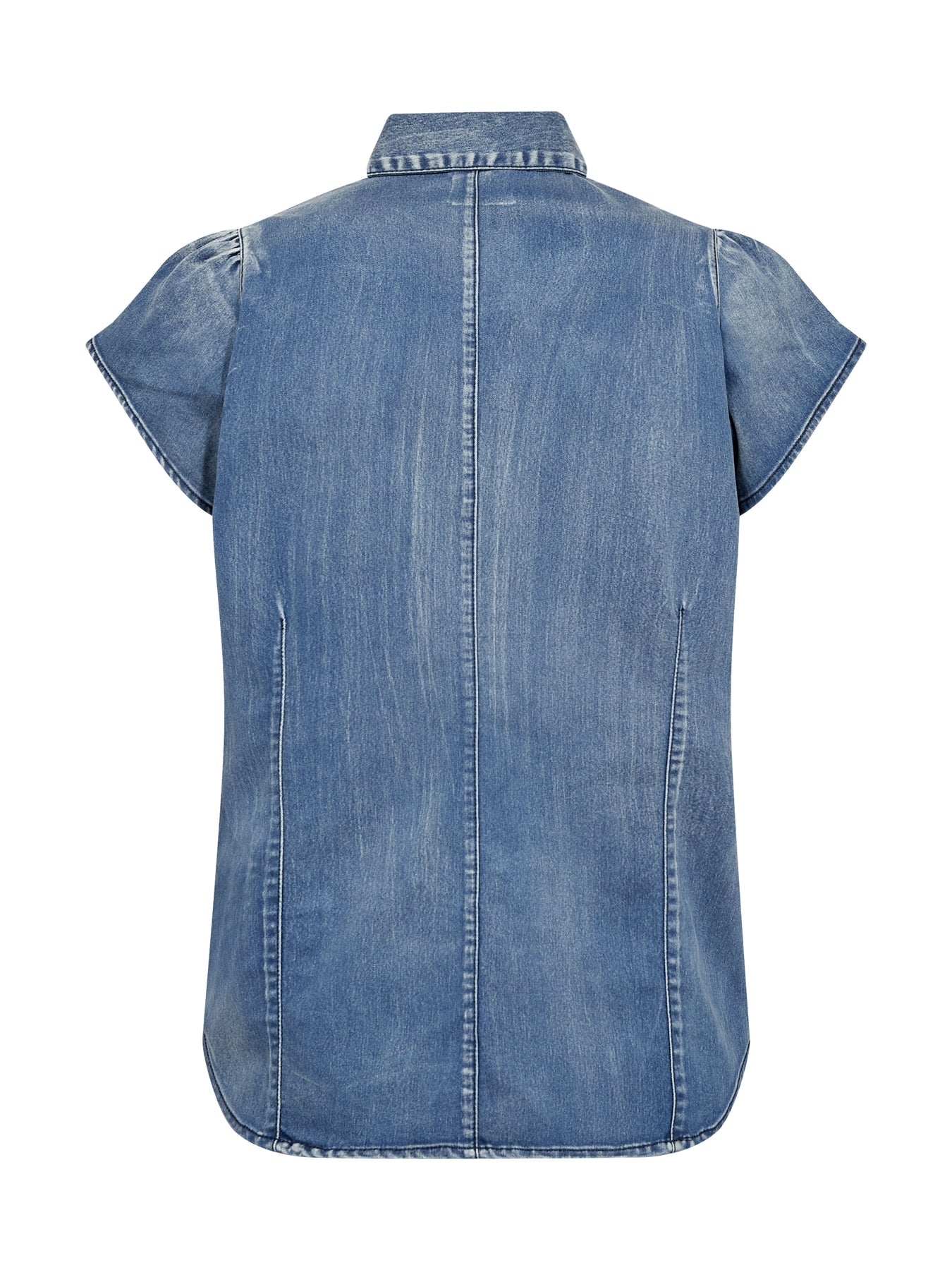 Nü Denmark Deima Skjorte Kortærmet Denim Blå