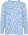 Ofelia Ditte Bluse Blå Kombi