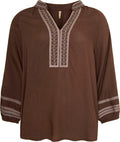 Ofelia Dolly Bluse Brun