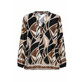 2 Biz Eja Bluse Brun Sort