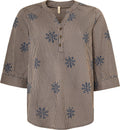 Ofelia Ella Bluse Navy Blå