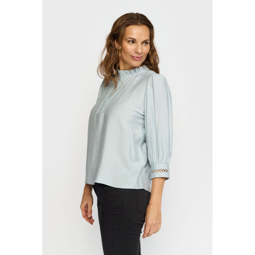 2 Biz Eloha Bluse Lys Blå