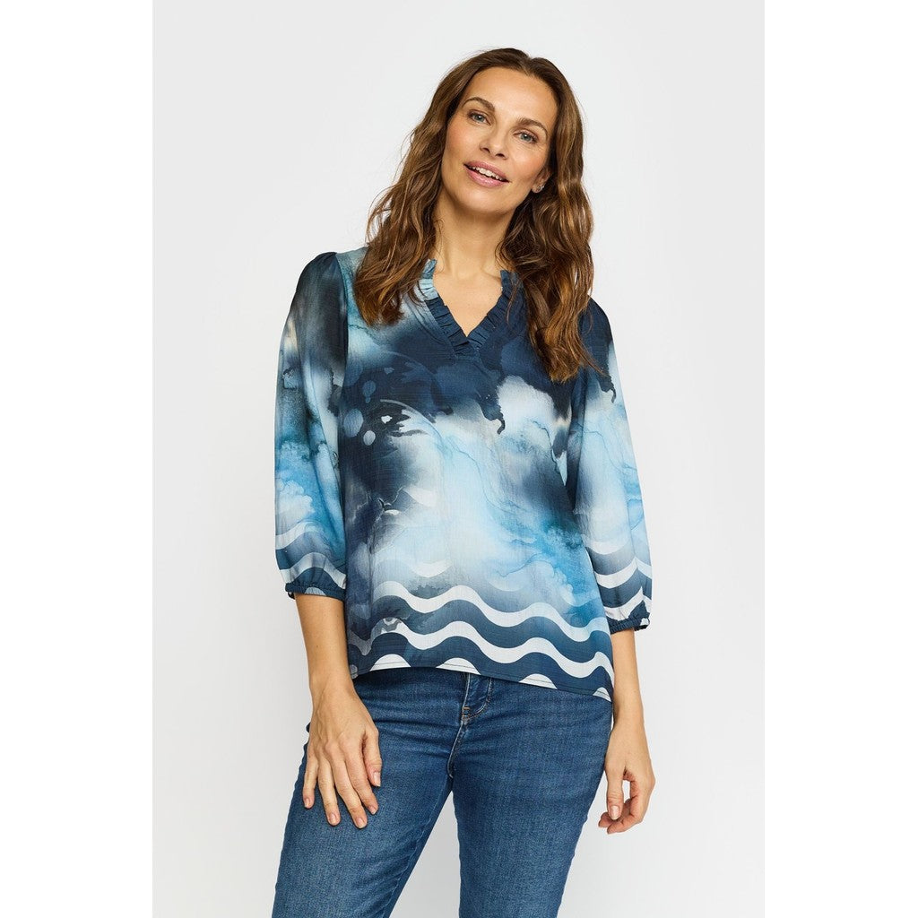 2 Biz Epel Bluse Blå