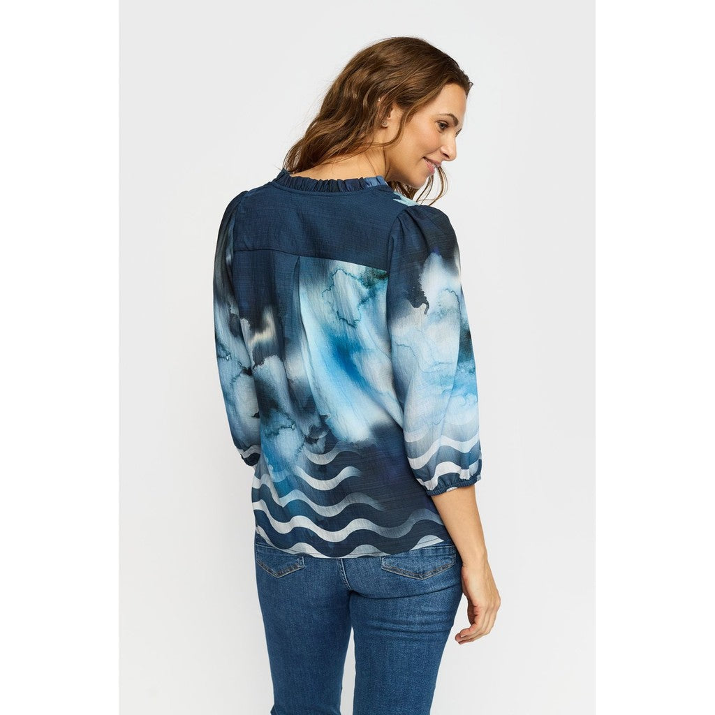 2 Biz Epel Bluse Blå