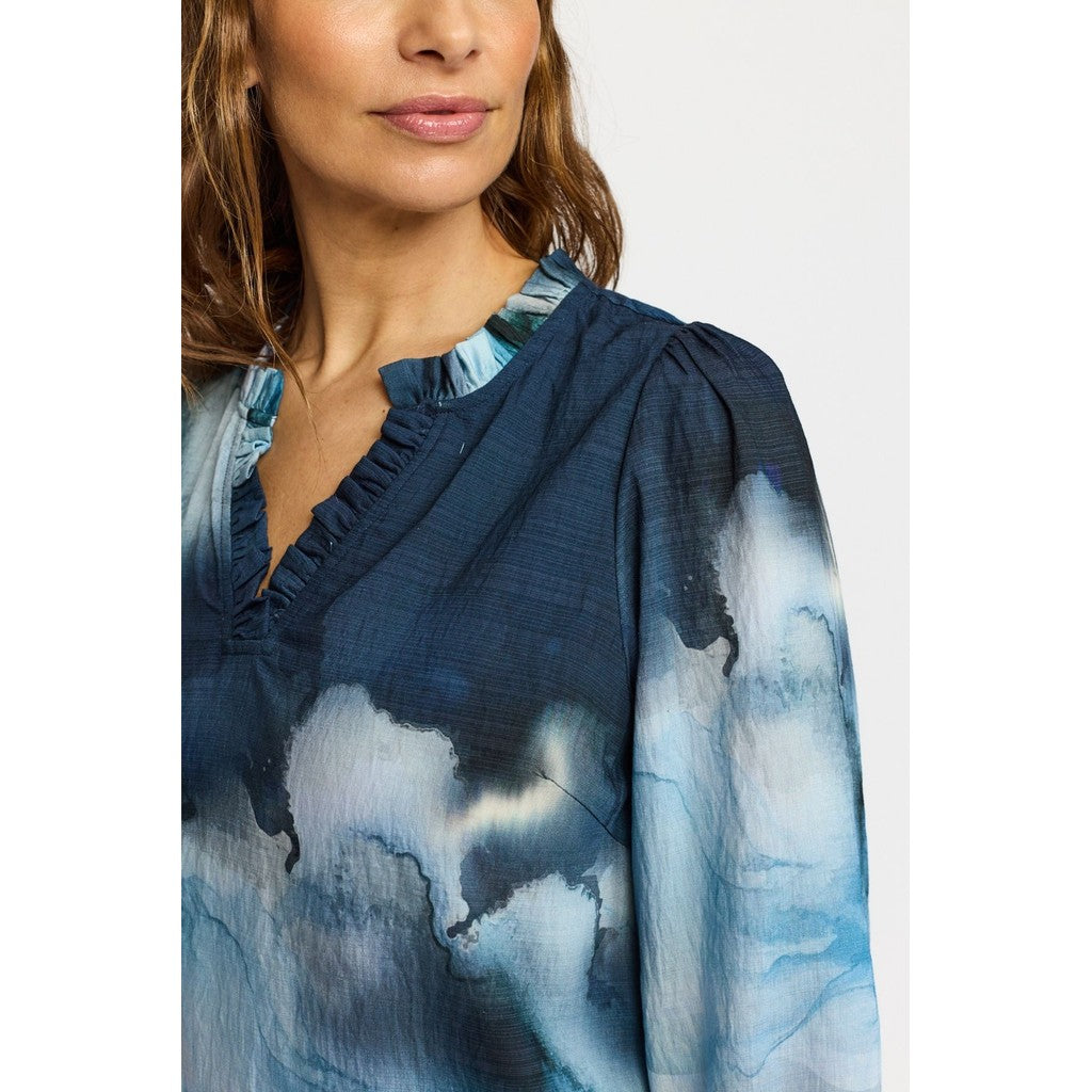 2 Biz Epel Bluse Blå