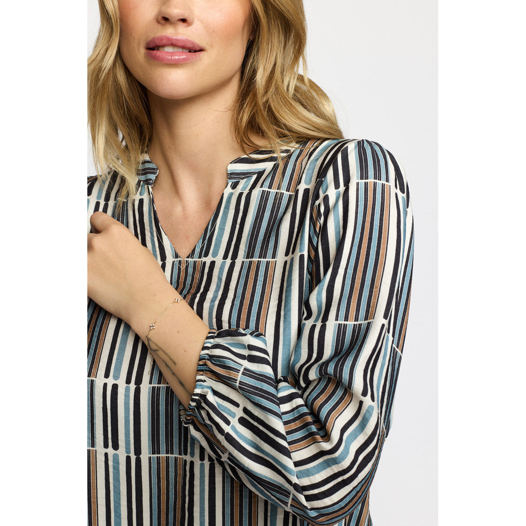 2 Biz ESMARA Bluse Striber Blå