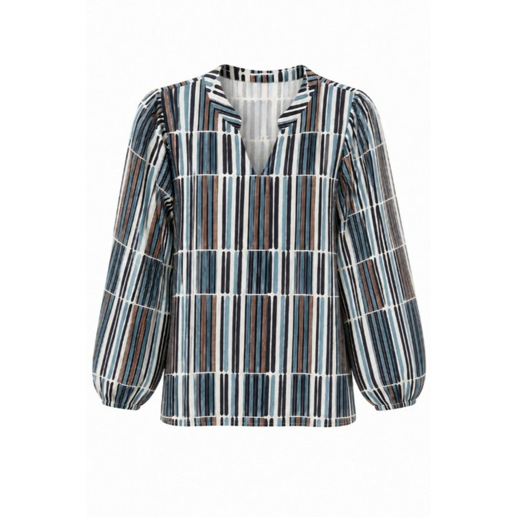 2 Biz ESMARA Bluse Striber Blå